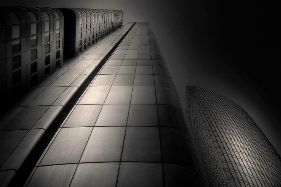 Modern tower reflection