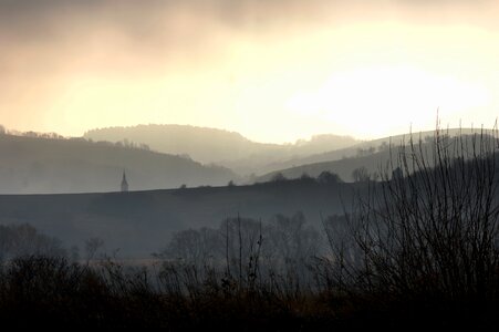 Fog panorama-like nature