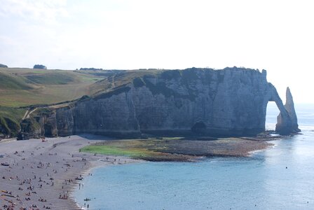 France limestone beach