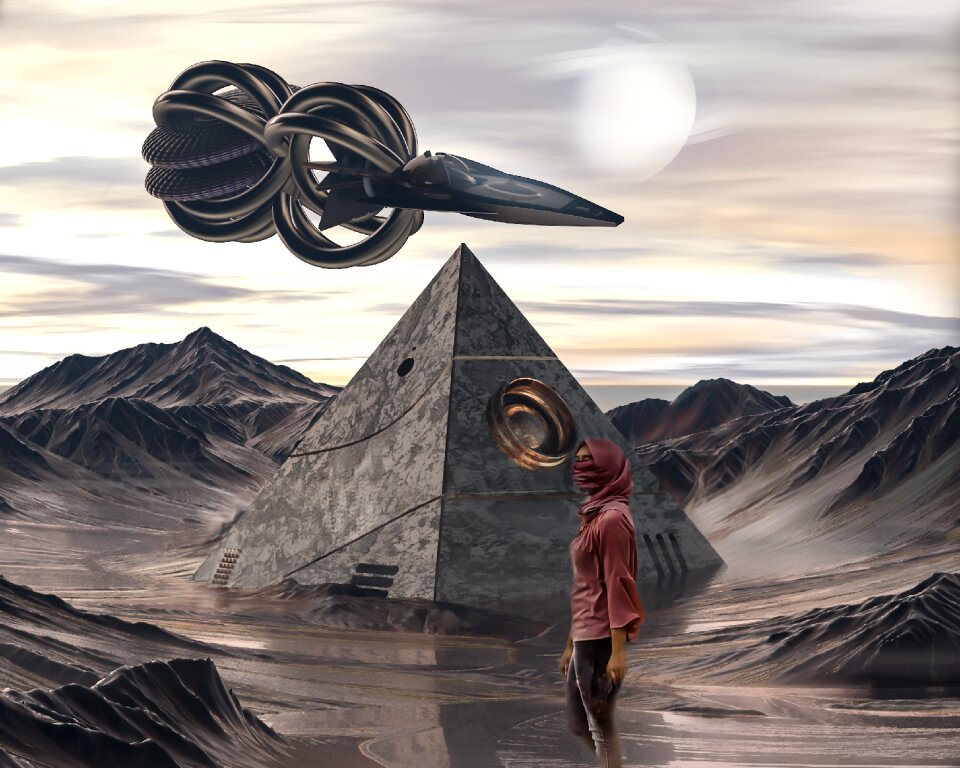 Science fiction spaceship fantasy