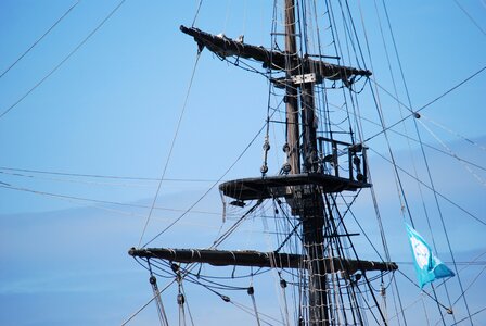 Sailboat sailing rope photo