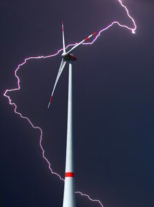 Flash electricity thunder photo