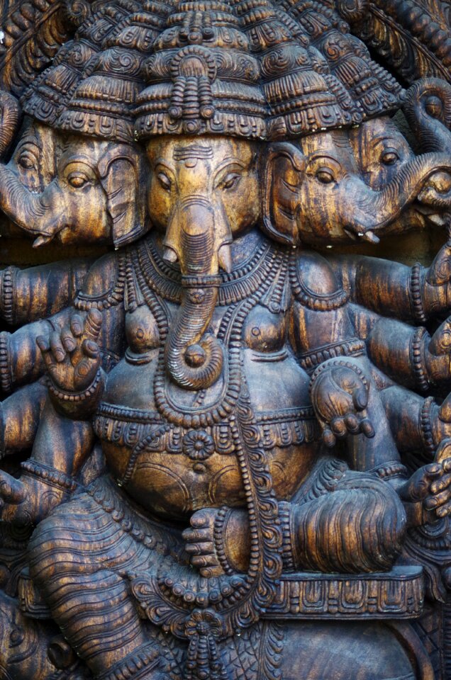Indonesia elephants the statue of
