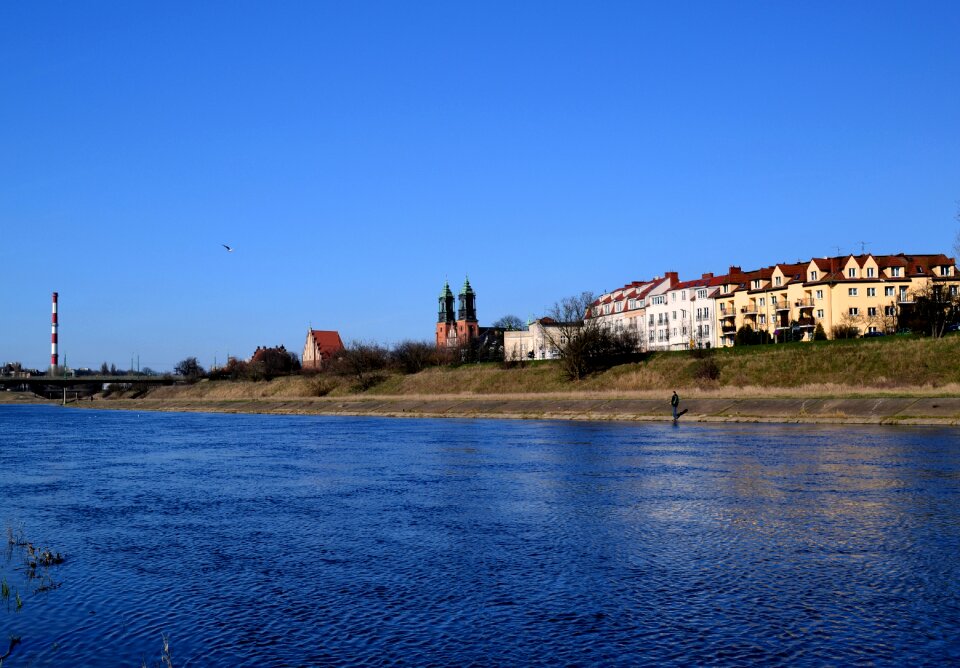 Poznan river the cathedral