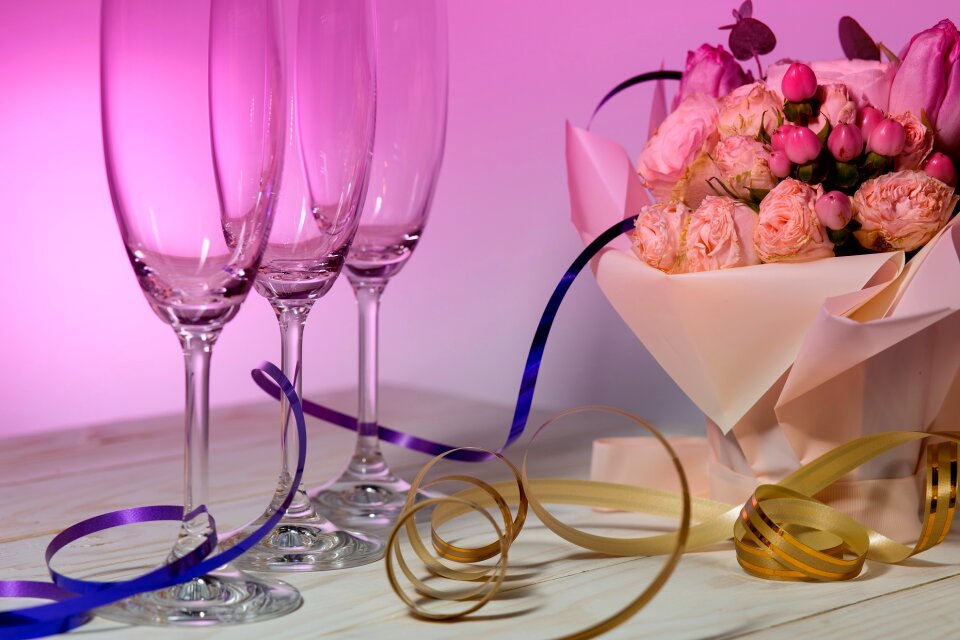 Glass party flower