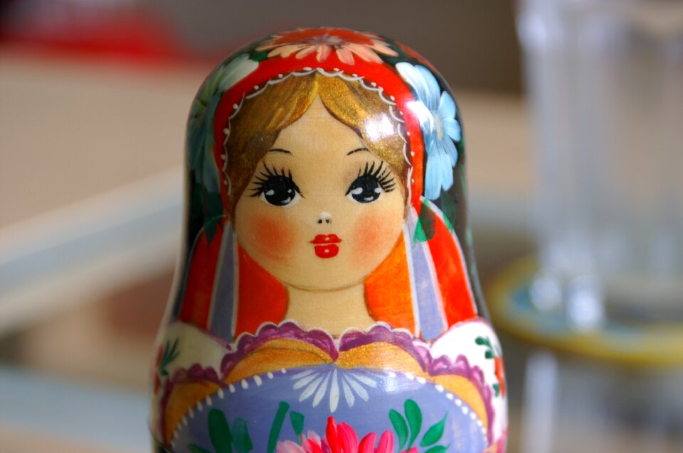 Matroschka figure colorful