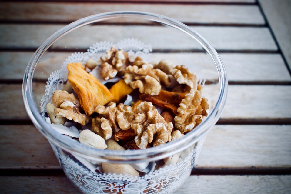 Mango cashew nuts food
