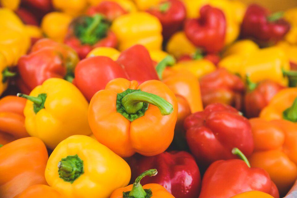 Orange vegetables fresh