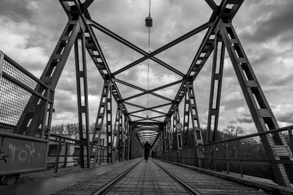 Black and white sky gloomy photo