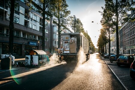 City road truck photo