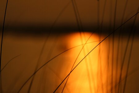 Blurry sunset sun