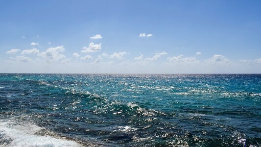 Sky clouds seascape