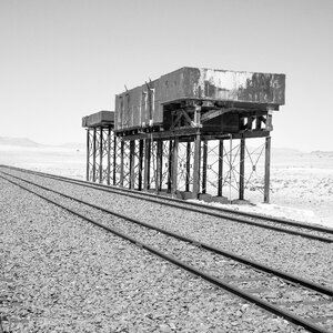 Steam railway abandoned rails