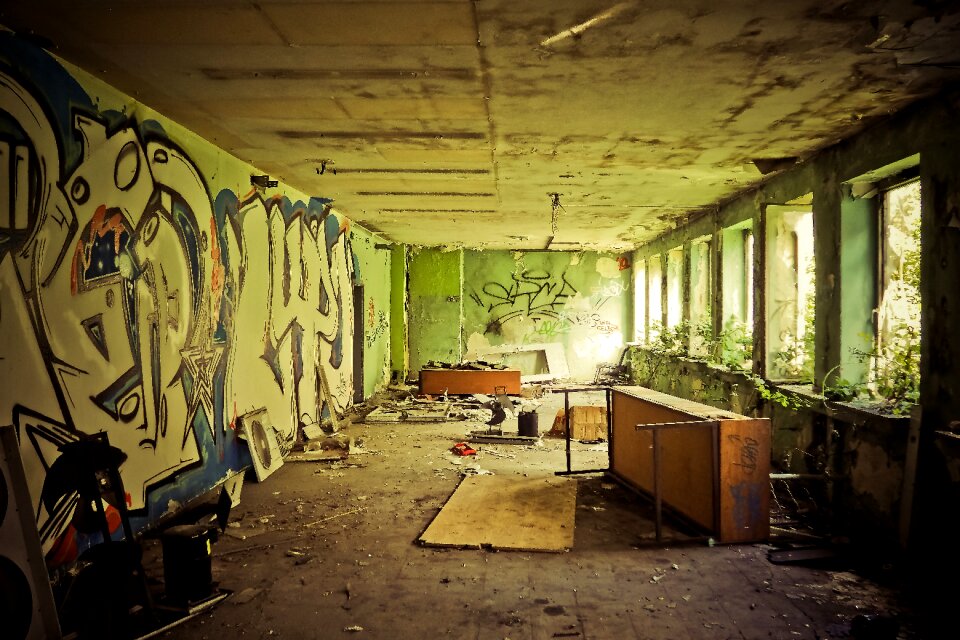 Decay old building