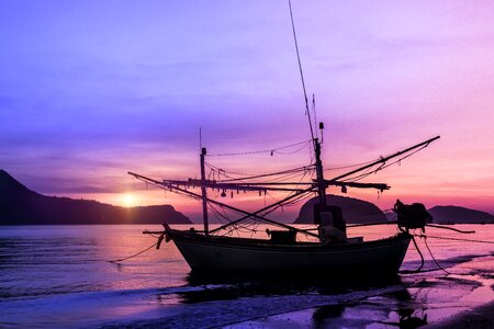 Silhouette sunrise travel
