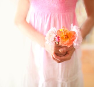 Dress flowers pink photo