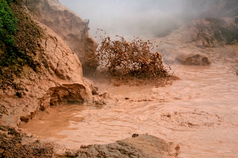 Fumarole therma boiling water
