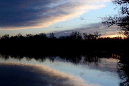 Nature landscape twilight