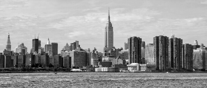 Skyline panoramic new york city