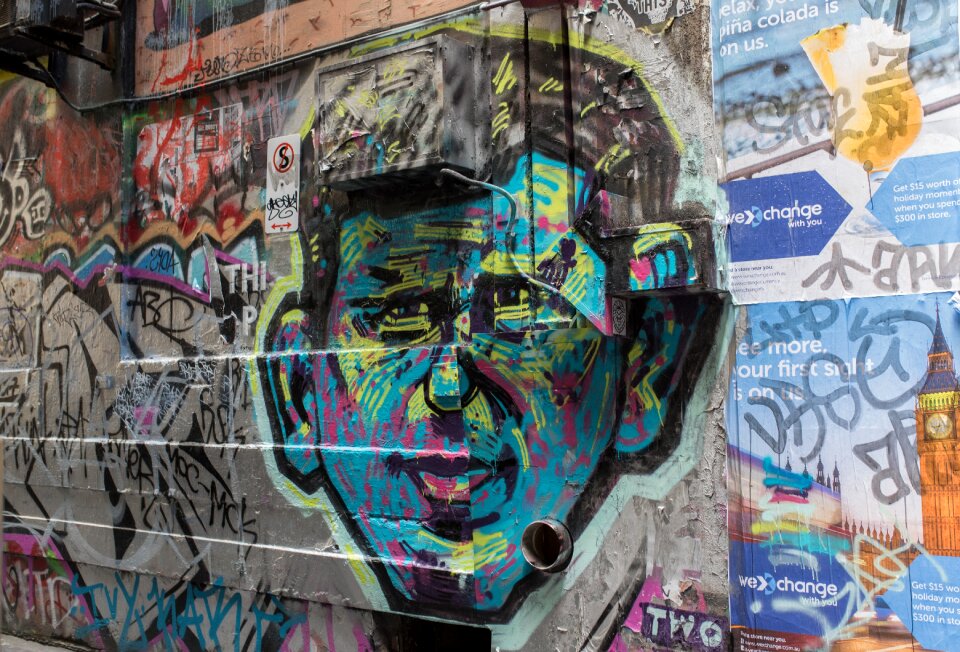 Face painting portrait