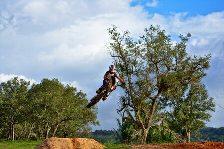 Dirtbike tree nature