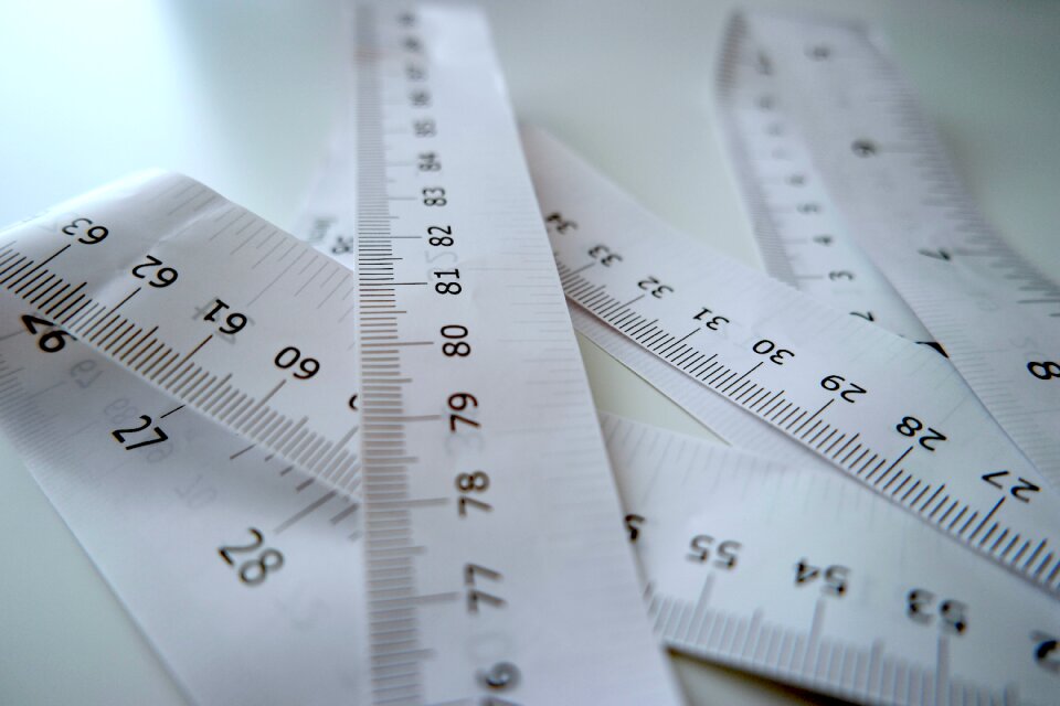 Measurement tape measure white
