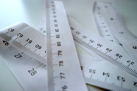 Measurement tape measure white
