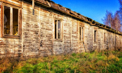 Wooden shed house woodhouse photo