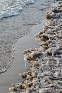 Winter frozen snow