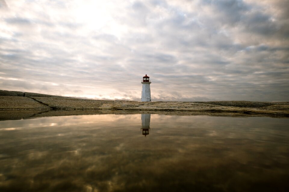Nature reflection lighthouse