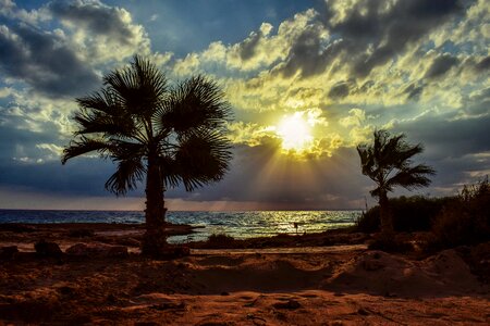 Clouds sea sunlight photo