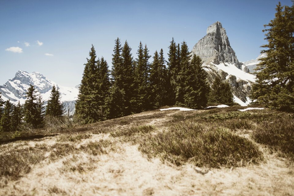 Sky peak landscape photo