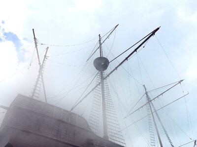 Clouds sky rope