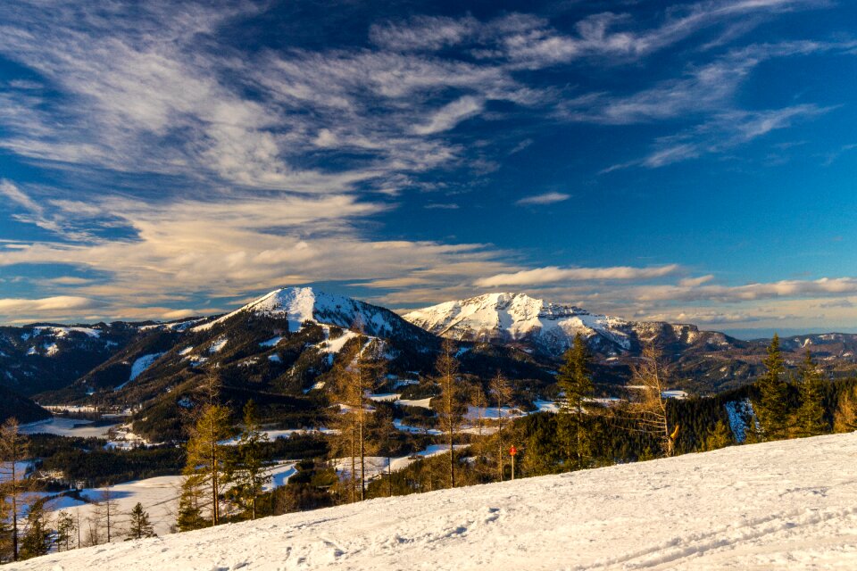 Nature winter panorama