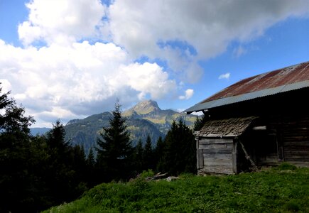 Outdoor panoramic mountain