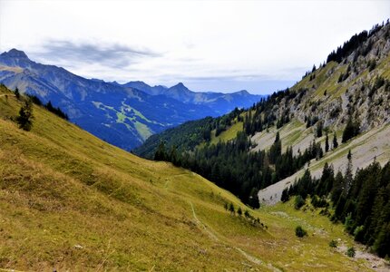 Mountain landscape panoramic photo