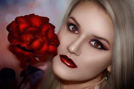 Woman charm model