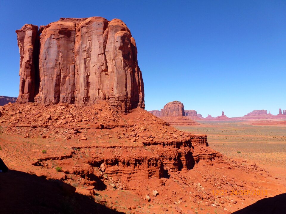Desert pink sandstone roche