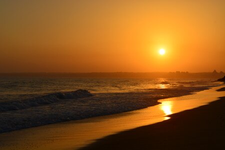 Sunrise glow beach