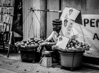 Human interest black and white historic photo