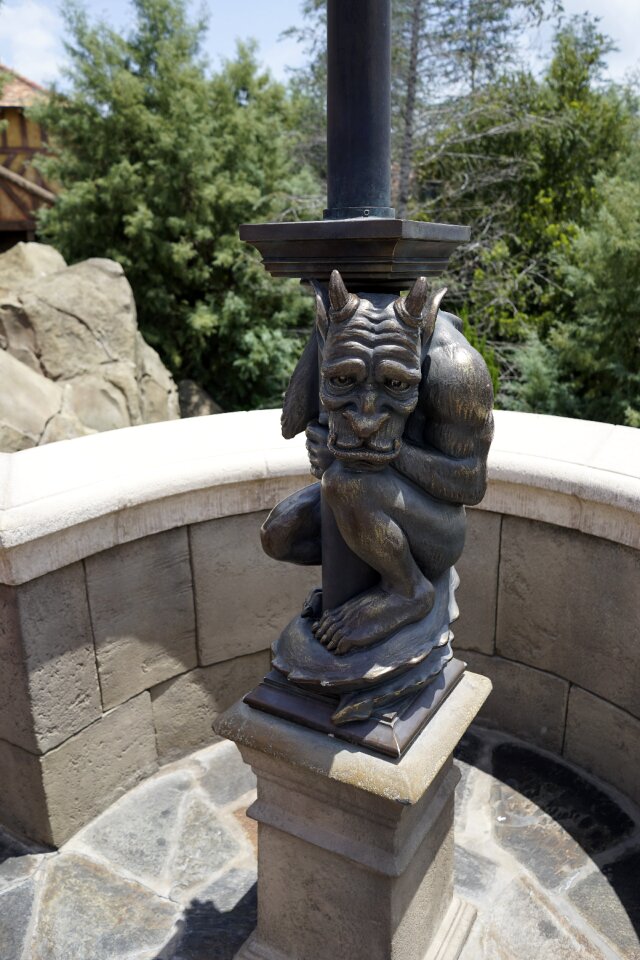 Scary ugly gargoyle