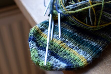 Winter autumn knitted