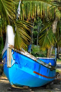 Blue beach nature photo