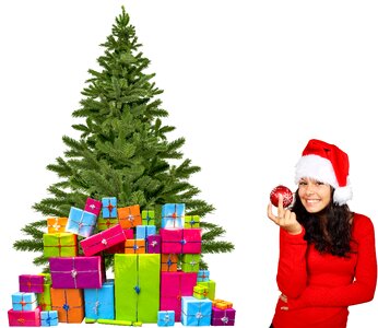 Gifts ball christmas trees