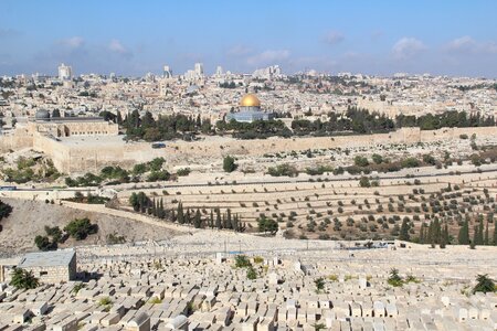 Old town jewish cemetery the temple mount photo