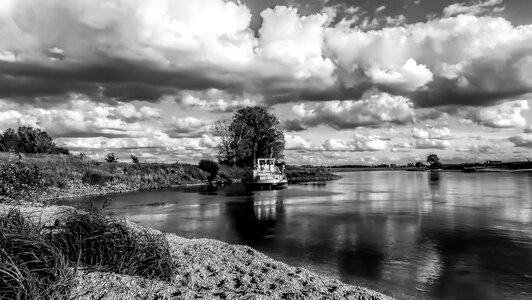Panorama river ship