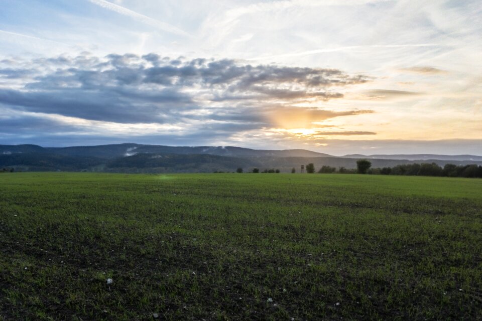Spacious evening sky abendstimmung