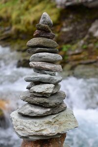 Balance tower stone figure photo
