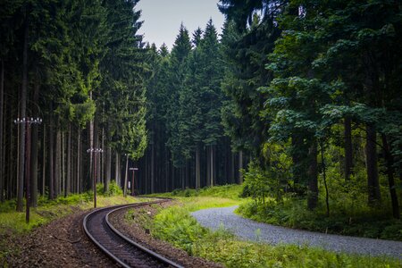 Germany path narrow-gauge railway photo