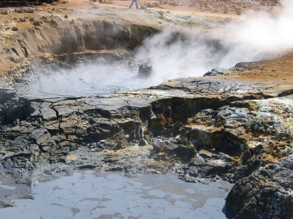 Boiling nature sepia